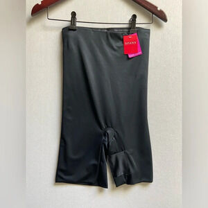 NWT Spanx high mid thigh short black shapewear underwear Sz  S